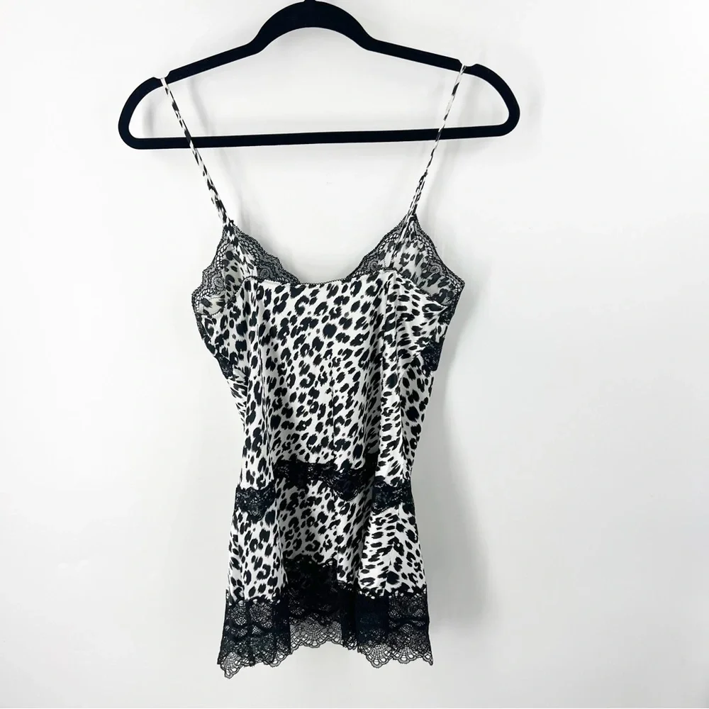 ✅ Victoria's Secret Black Cheetah Print Lingerie SIZE SMALL‎